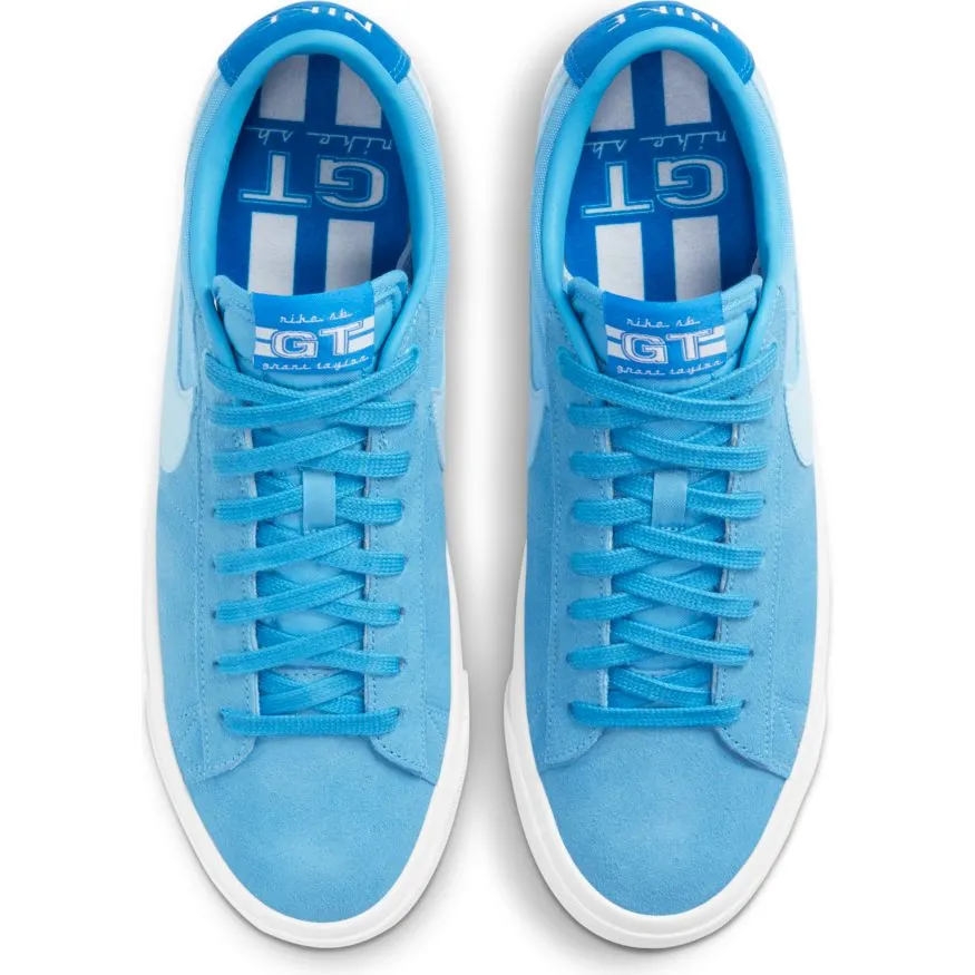 Nike SB Blazer Low Pro GT Skateboard Shoe - Coast/Psychic Blue-Signal Blue-White