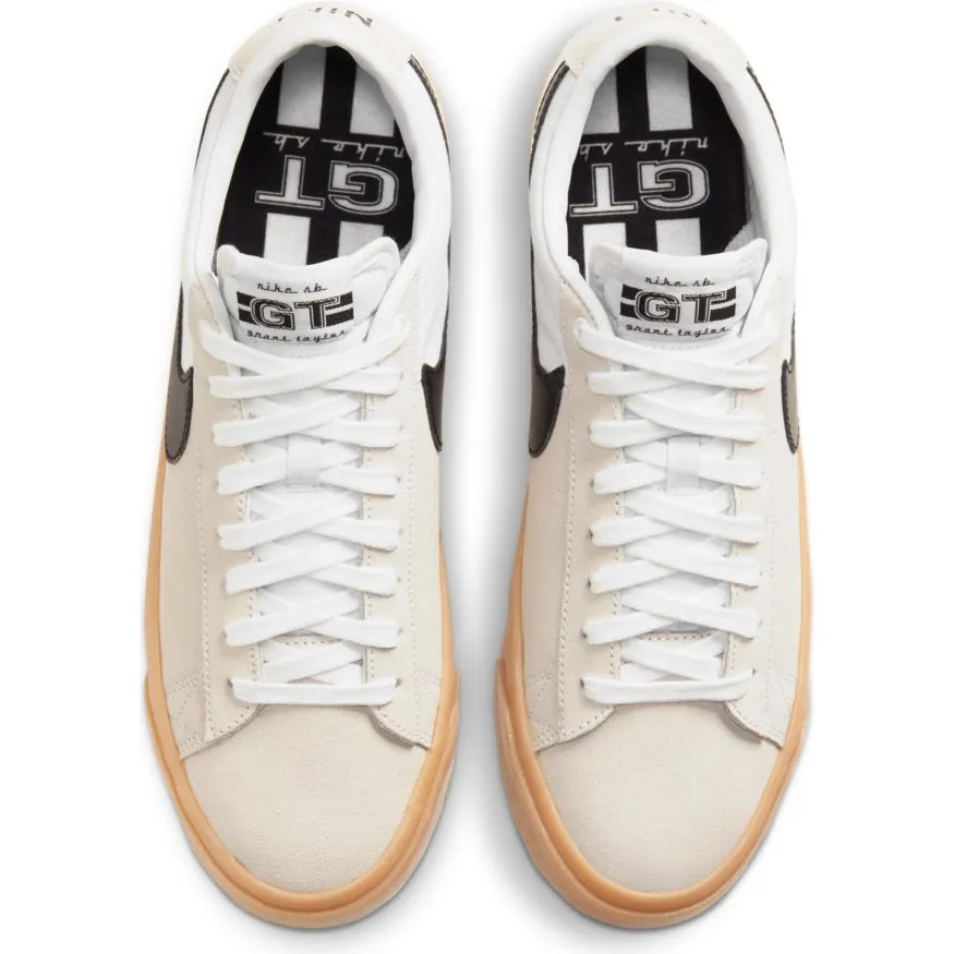 Nike SB Blazer Low Pro GT Skateboard Shoe - White/Black-White-White