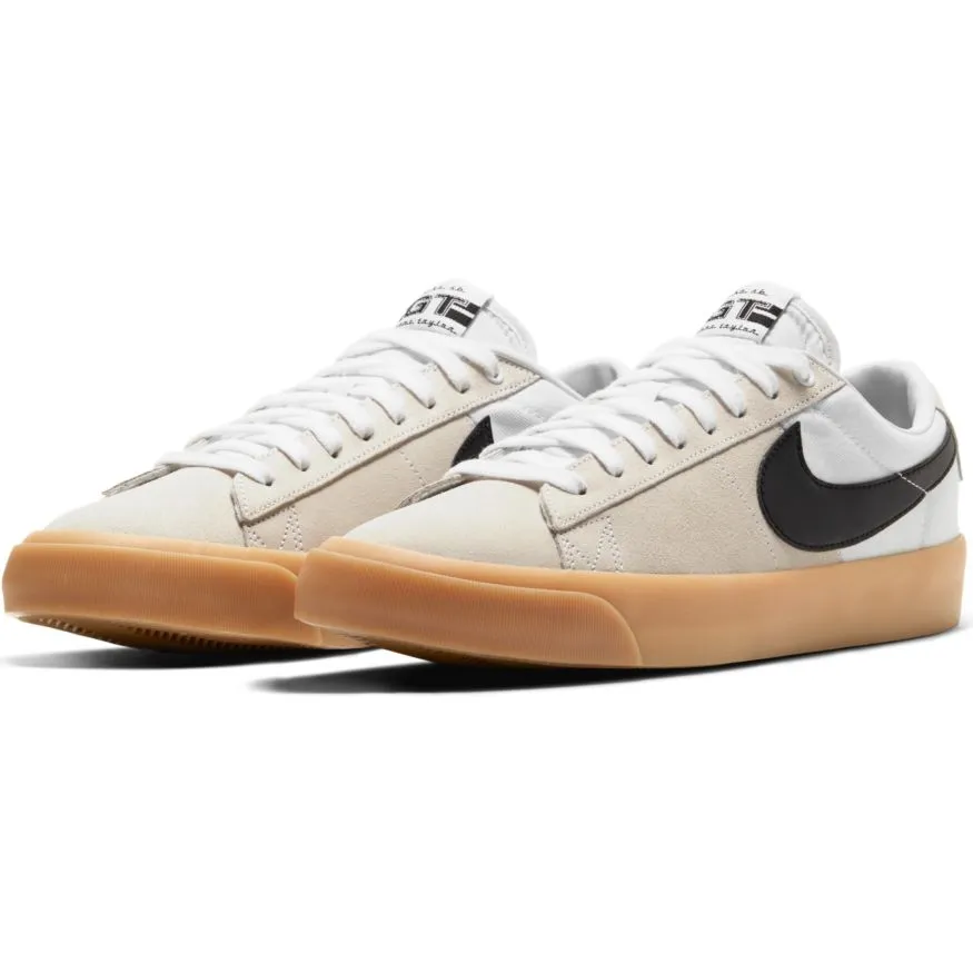 Nike SB Blazer Low Pro GT Skateboard Shoe - White/Black-White-White