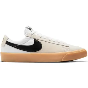 Nike SB Blazer Low Pro GT Skateboard Shoe - White/Black-White-White