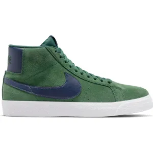 Nike SB Blazer Mid Skate Shoe - Noble Green/Midnight Navy-Noble Green