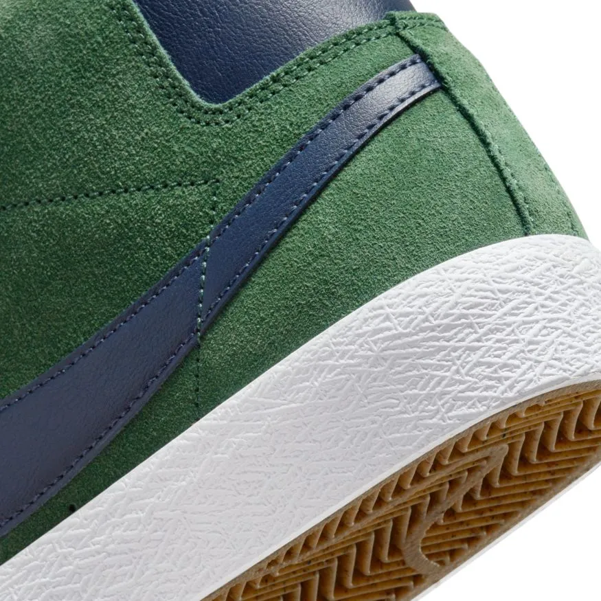 Nike SB Blazer Mid Skate Shoe - Noble Green/Midnight Navy-Noble Green