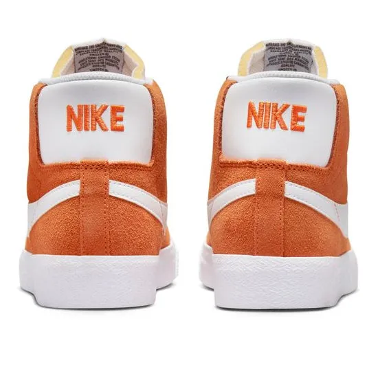 Nike SB Blazer Mid Skate Shoe - Safety Orange/White-Safety Orange-White