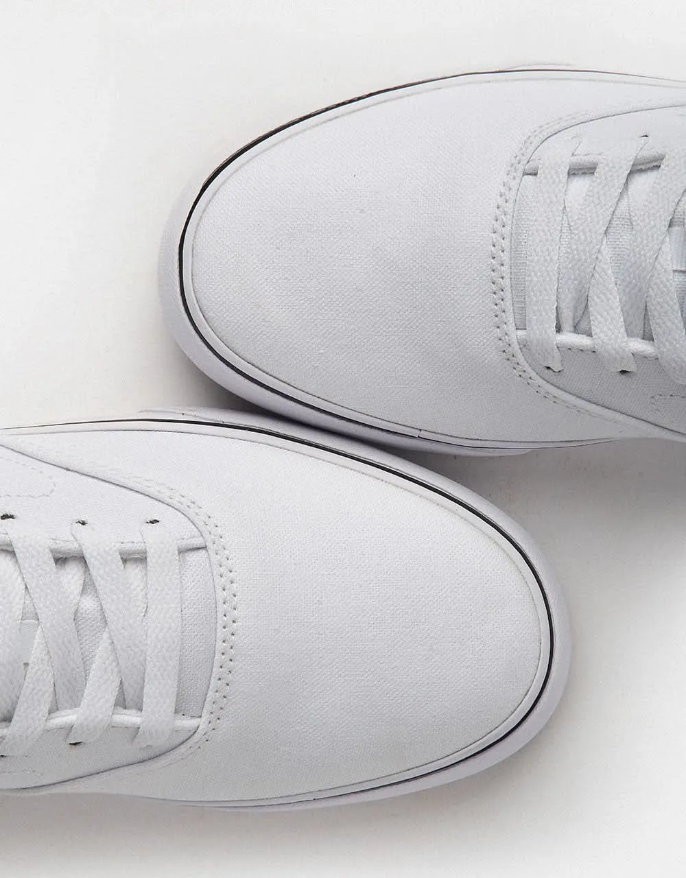 Nike SB Chron 2 Canvas Skate Shoes - White/Black-White