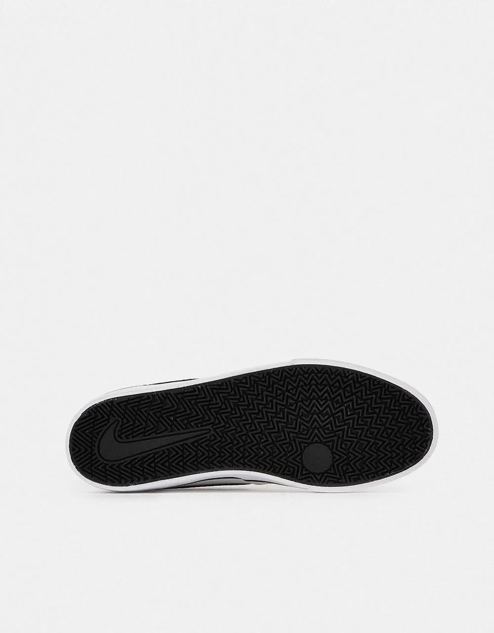 Nike SB Chron 2 Canvas Skate Shoes - White/Black-White