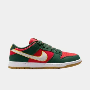 Nike SB Dunk Low Pro Premium "Super Sonics" Fir - White- University Gold - Fire Red