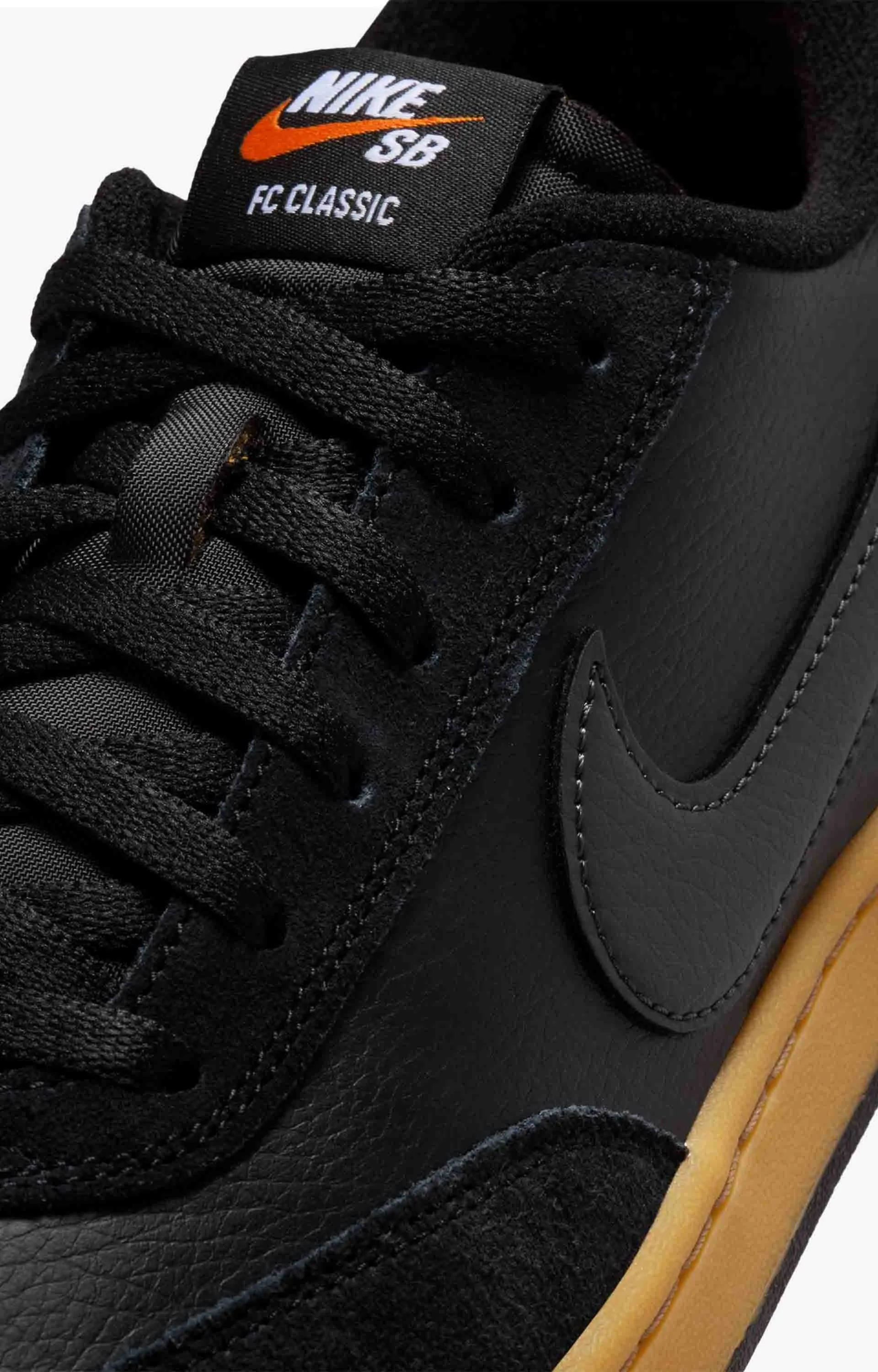 Nike SB FC Classic Skate Shoe, Black/Vivid Orange/Anthracite