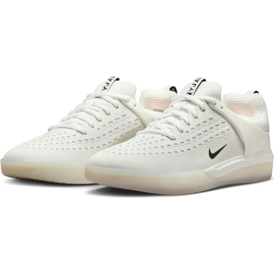 Nike SB Nyjah 3 Skateboard Shoe - White/Black-Summit White-Hyper Pink
