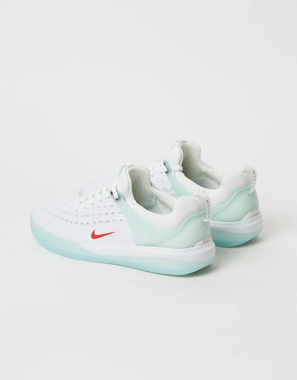 Nike SB Zoom Nyjah 3 Skate Shoes - Skylight/University Red-Skylight-White