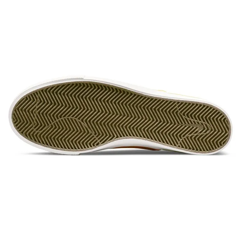 Nike SB Zoom Verona Slip Premium x Elissa Steamer Skateboard Shoe - Dark Sulfur/Habanero Red-Sail