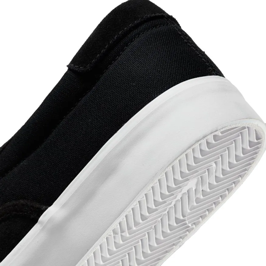 Nike SB Zoom Verona Slip Skateboard Shoe - Black/White-Black