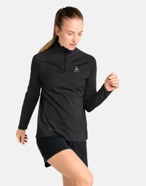 Odlo The Essential Ceramiwarm mid layer half zip, Womens