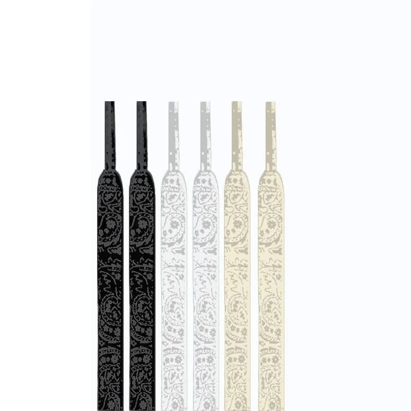 Reflective Shoelaces for Sneakers & Boots – Flat Laces Trendy Paisley Design