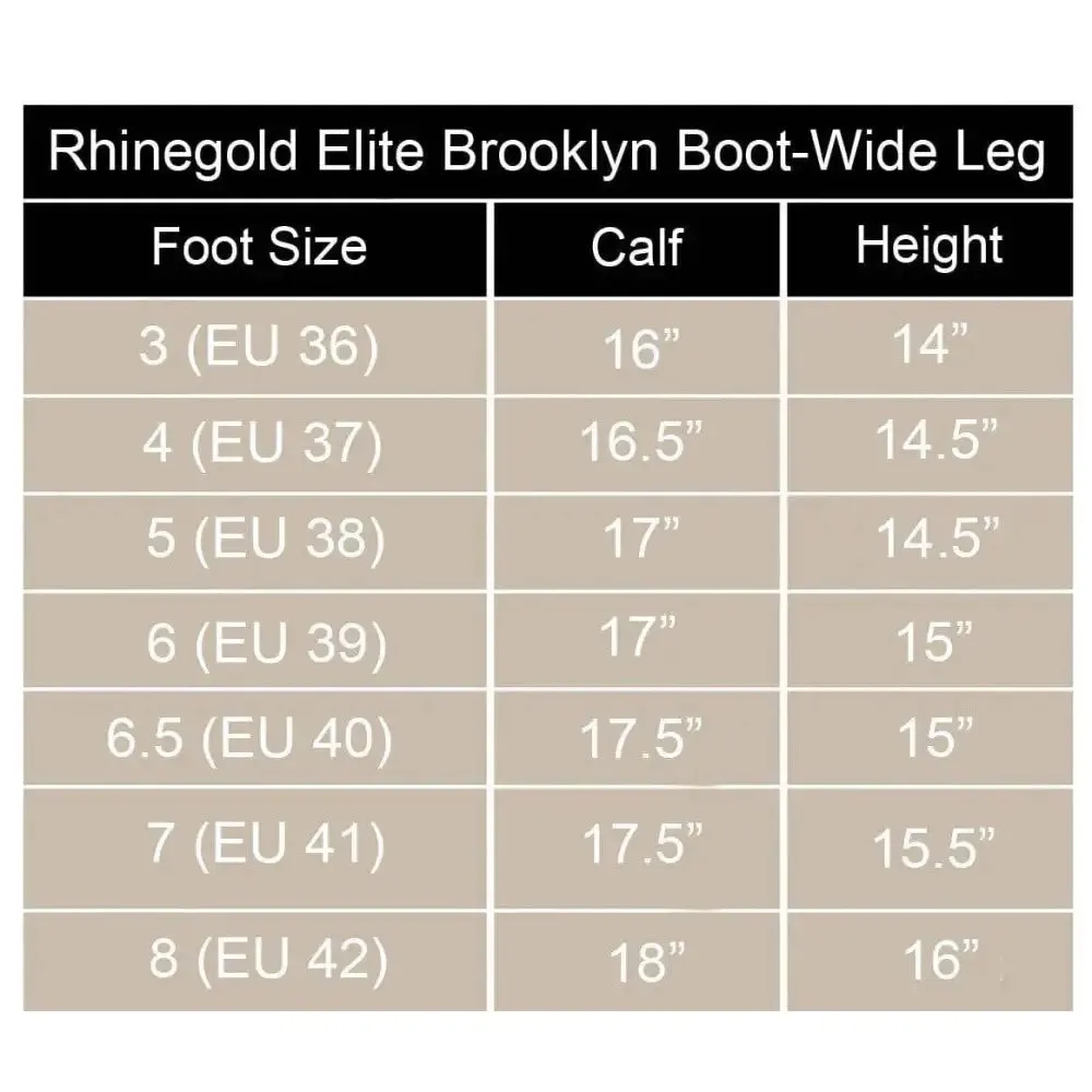 Rhinegold Elite Brooklyn Leather Country Boots Wide