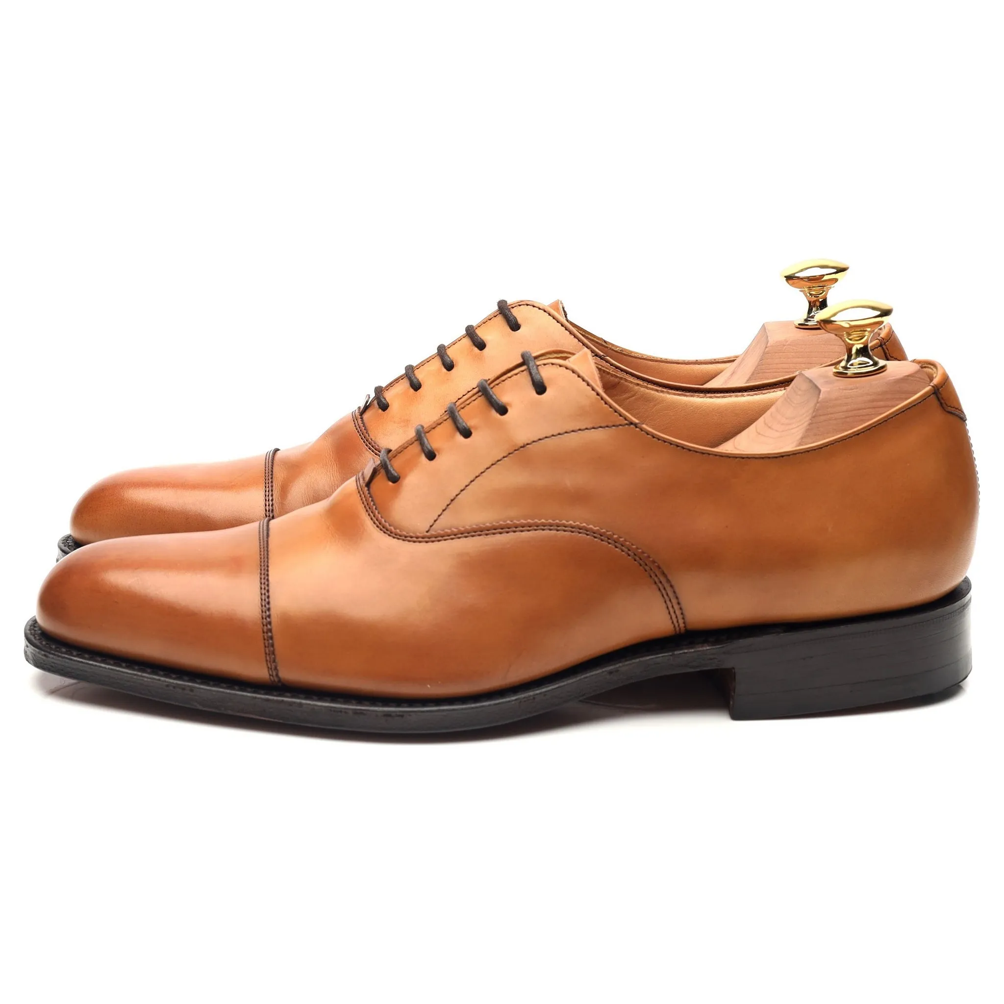 'Ruston' Tan Brown Leather Oxford UK 6 G