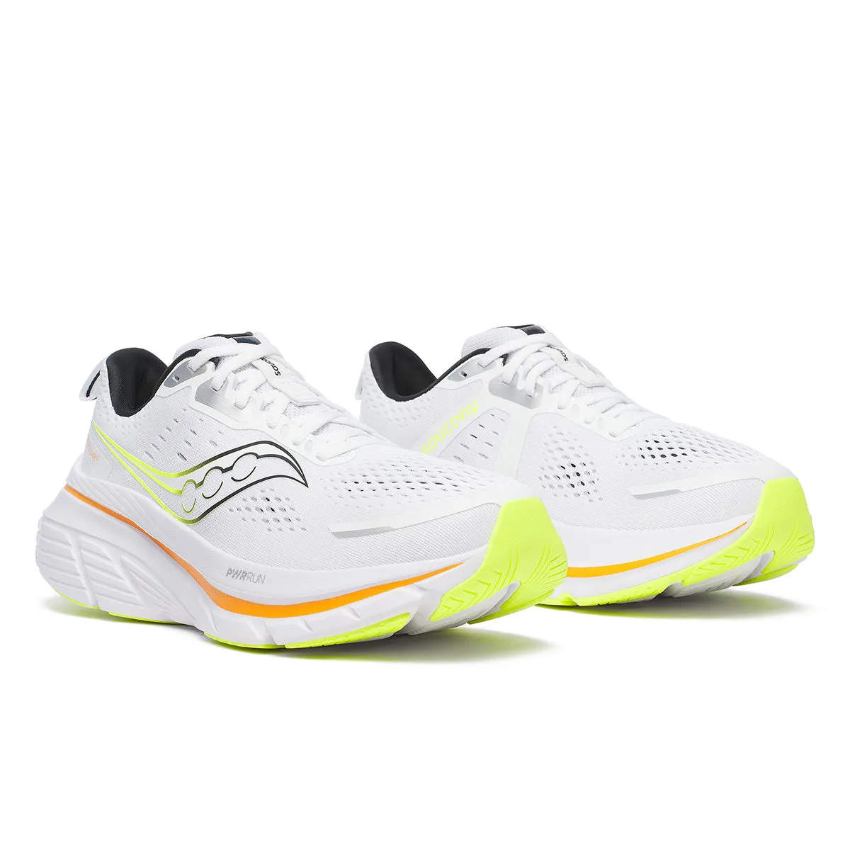 Saucony Guide 18 Mens | White/peel