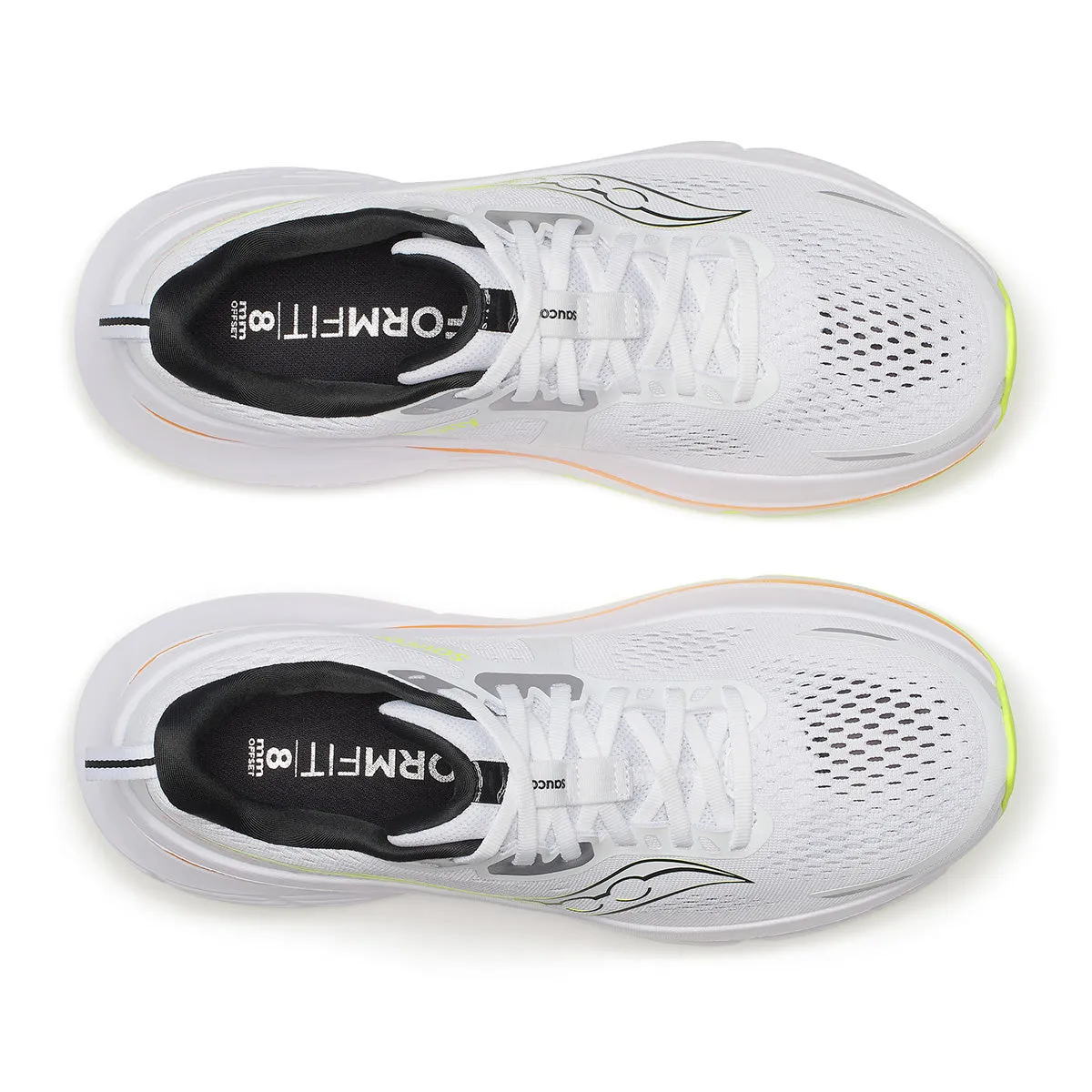 Saucony Guide 18 Mens | White/peel
