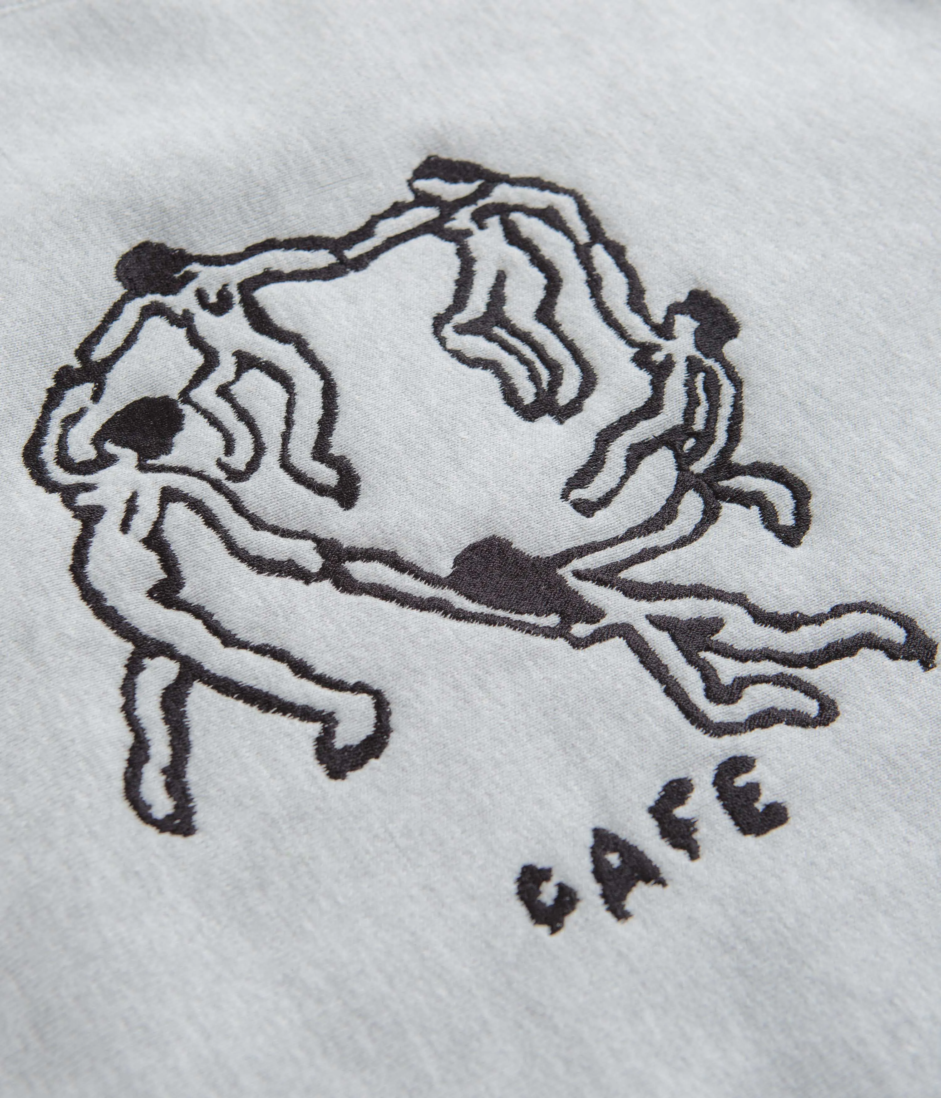 Skateboard Cafe Dance Circle Crewneck Sweatshirt - Heather Grey