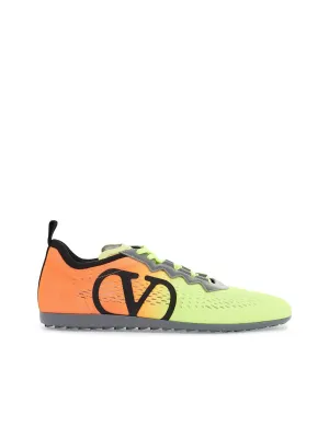 Sporty Sneakers in Cotton And Polyurethane