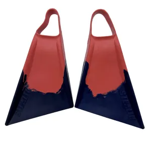Stealth S2 Fins - Midnight Blue/ Red