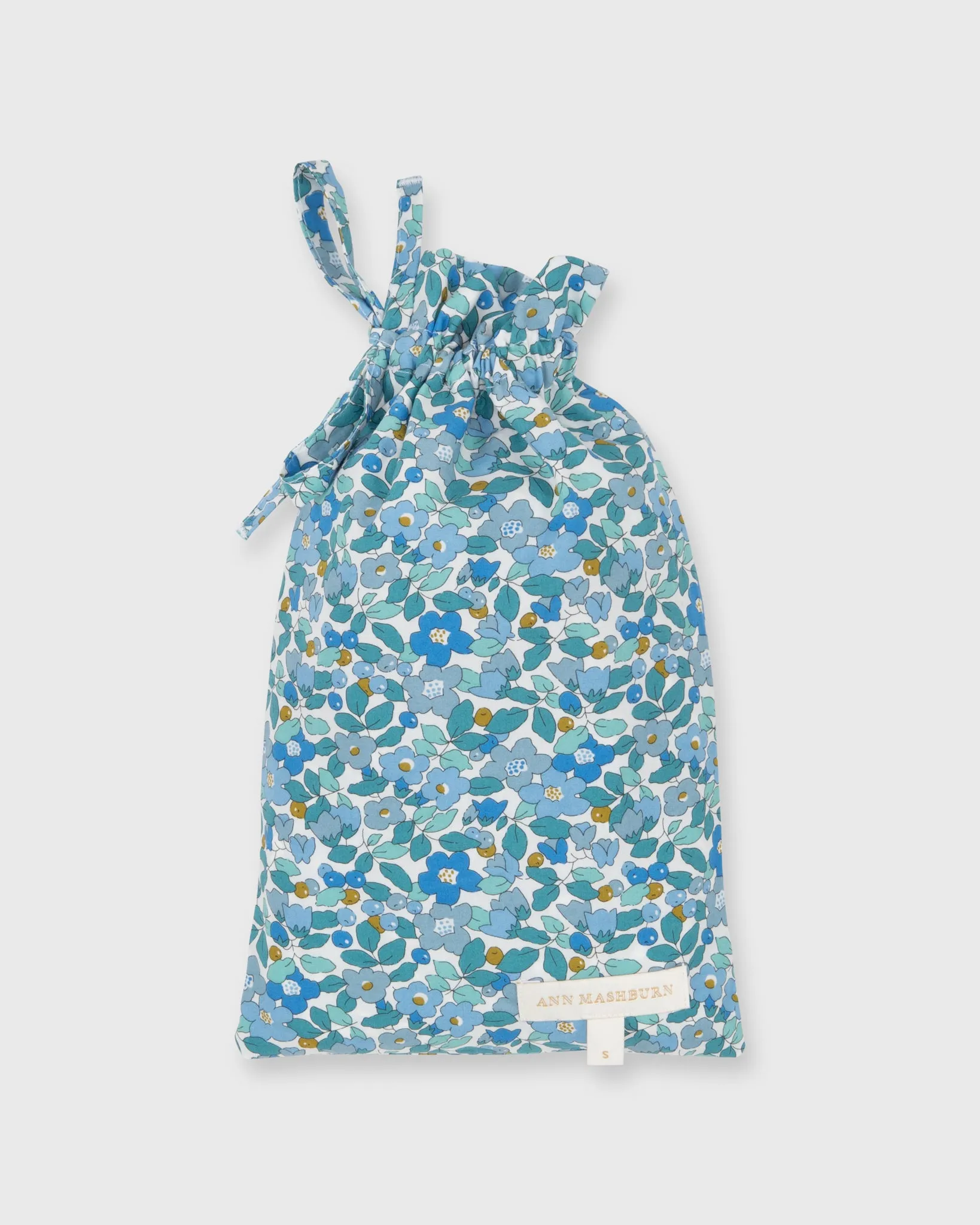 Track Short in Blue/Mint Betsy Berry Liberty Fabric