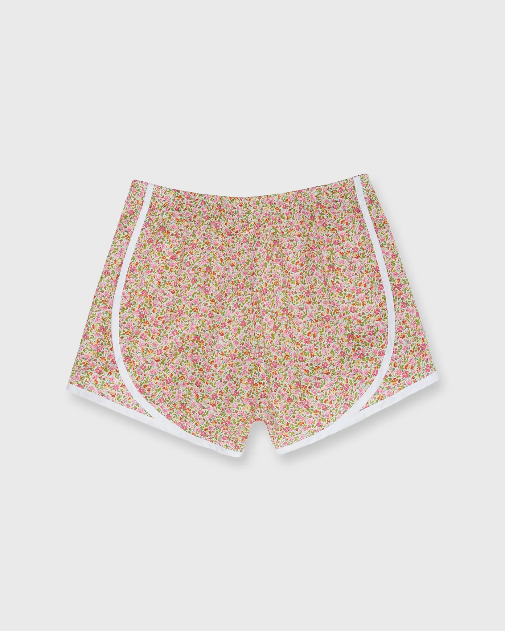 Track Short in Pink/Green Hannah Rose Liberty Fabric