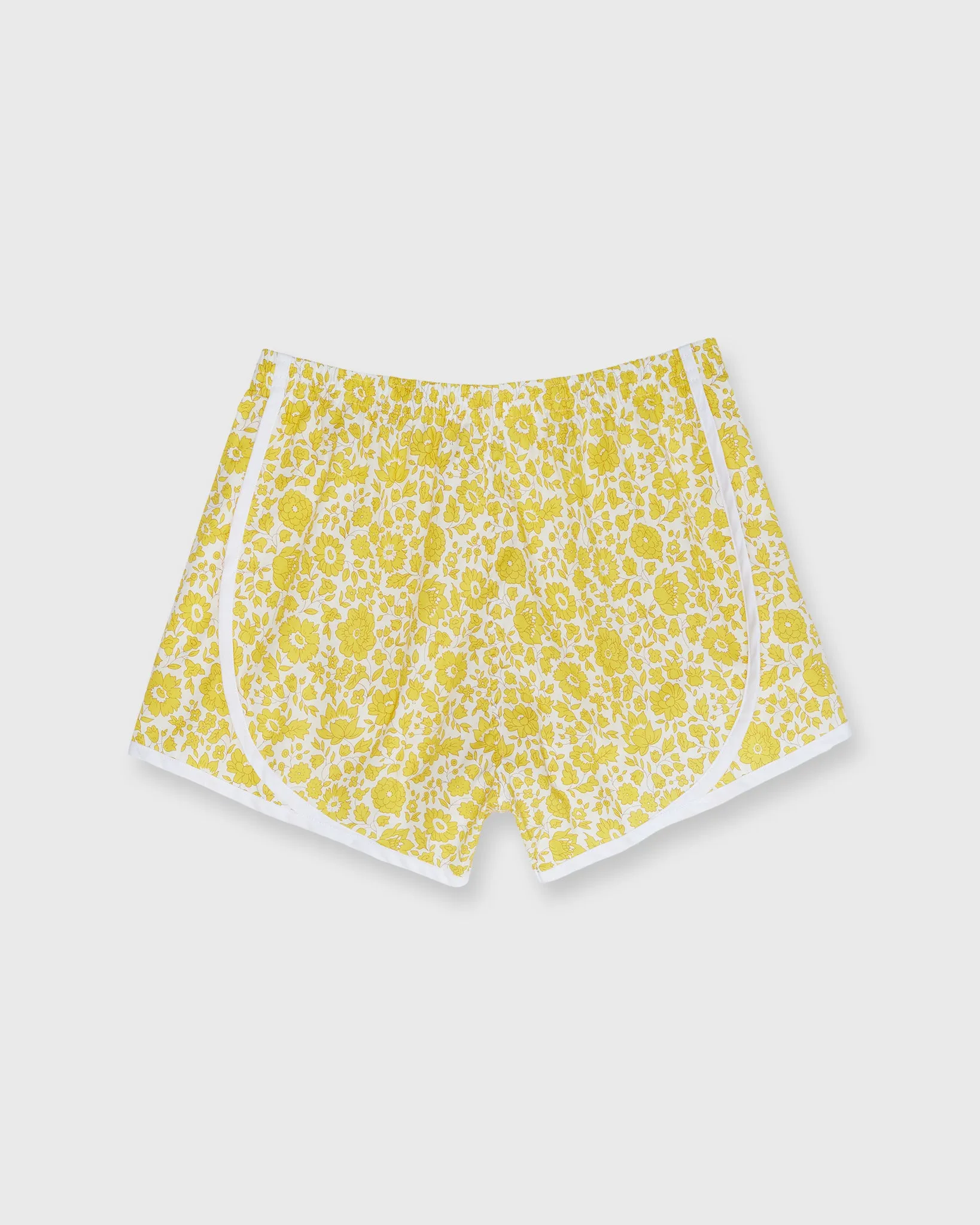 Track Short in Yellow D'Anjo Sky Liberty Fabric