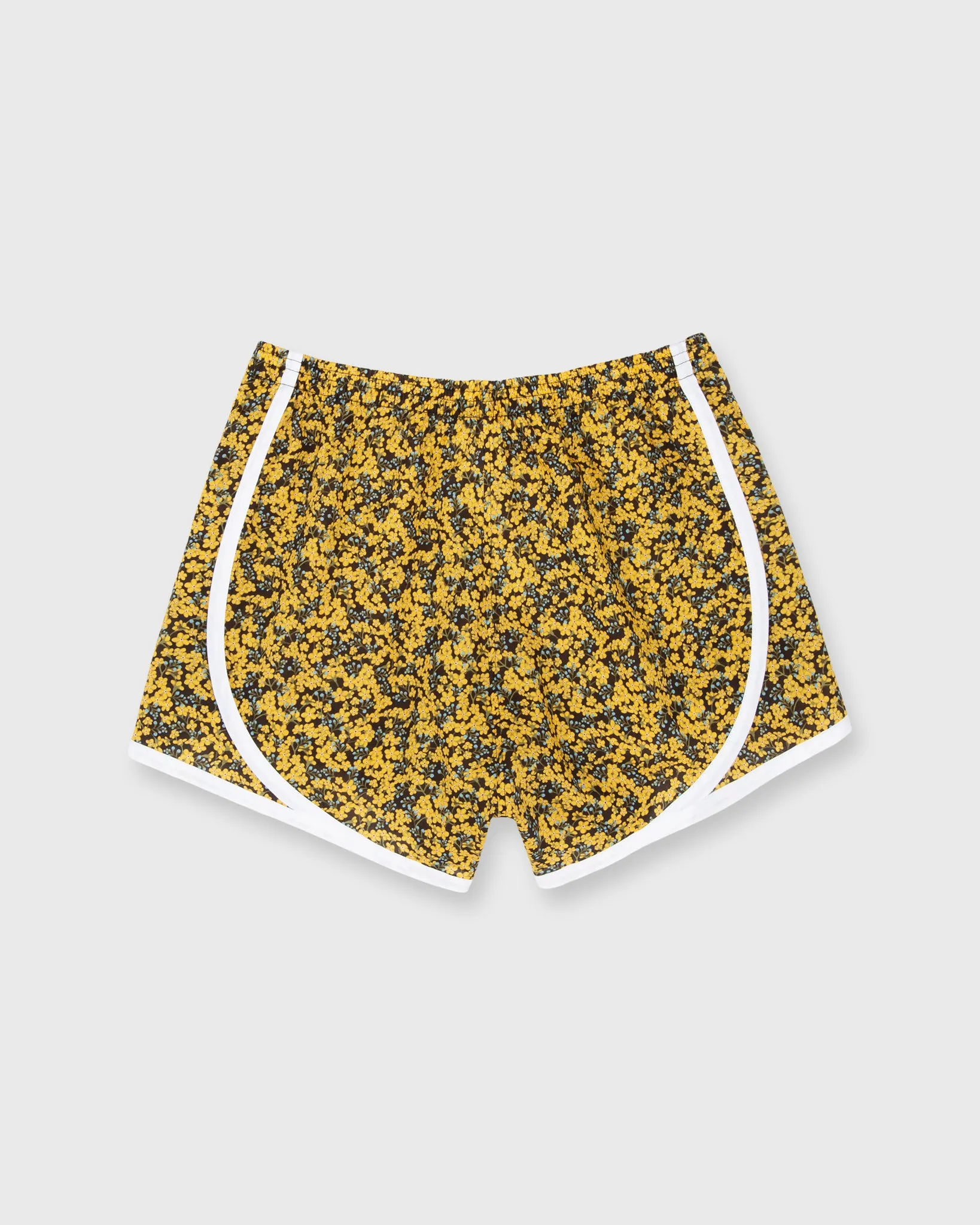 Track Short in Yellow Star Anise Liberty Fabric