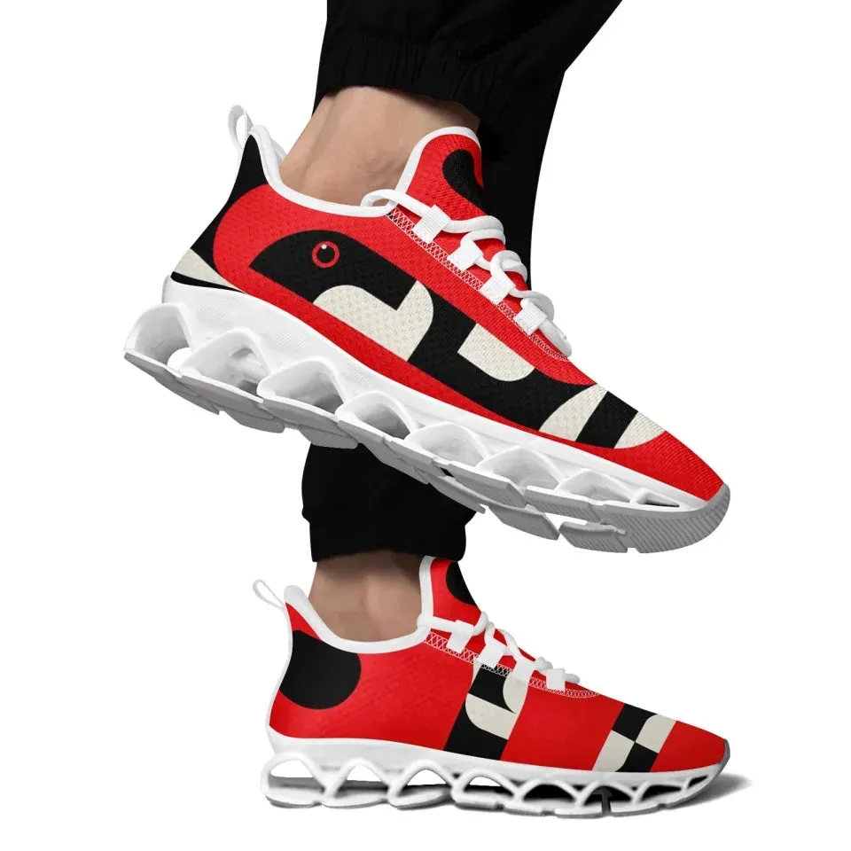 Unique Gift,Personalized Snake Collection Sneakers, Custom Stylish Shoes, Cloud Shoes for Men and Women