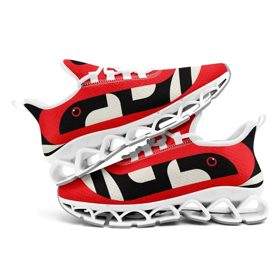 Unique Gift,Personalized Snake Collection Sneakers, Custom Stylish Shoes, Cloud Shoes for Men and Women