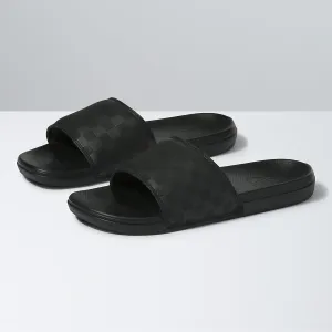 Vans La Costa Checkerboard Slide On - Black