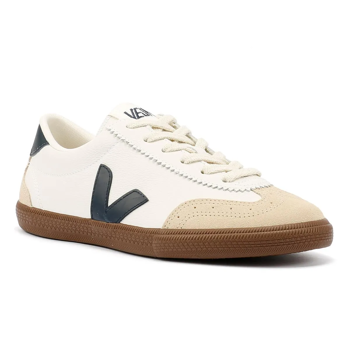 Veja Volley Leather Women's White/Navy Trainers
