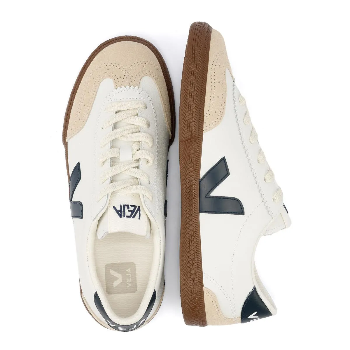 Veja Volley Leather Women's White/Navy Trainers