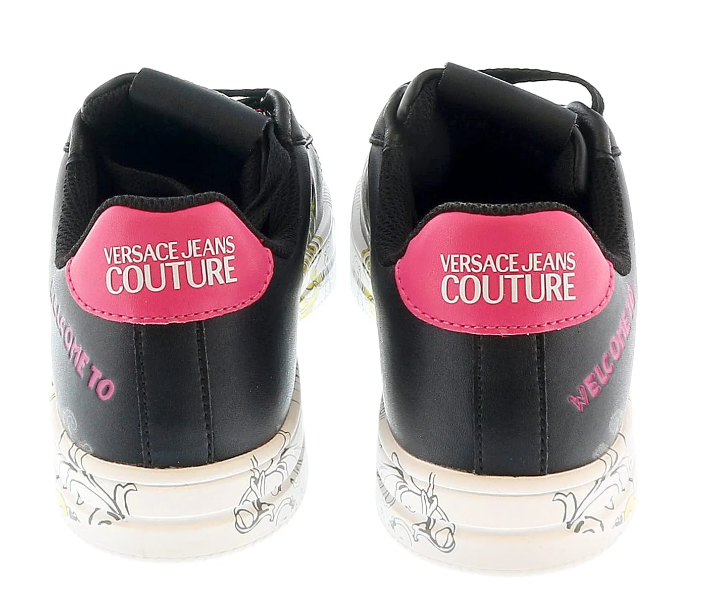 Versace Jeans Couture  Printed Fashion Court Sneakers-