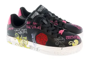 Versace Jeans Couture  Printed Fashion Court Sneakers-