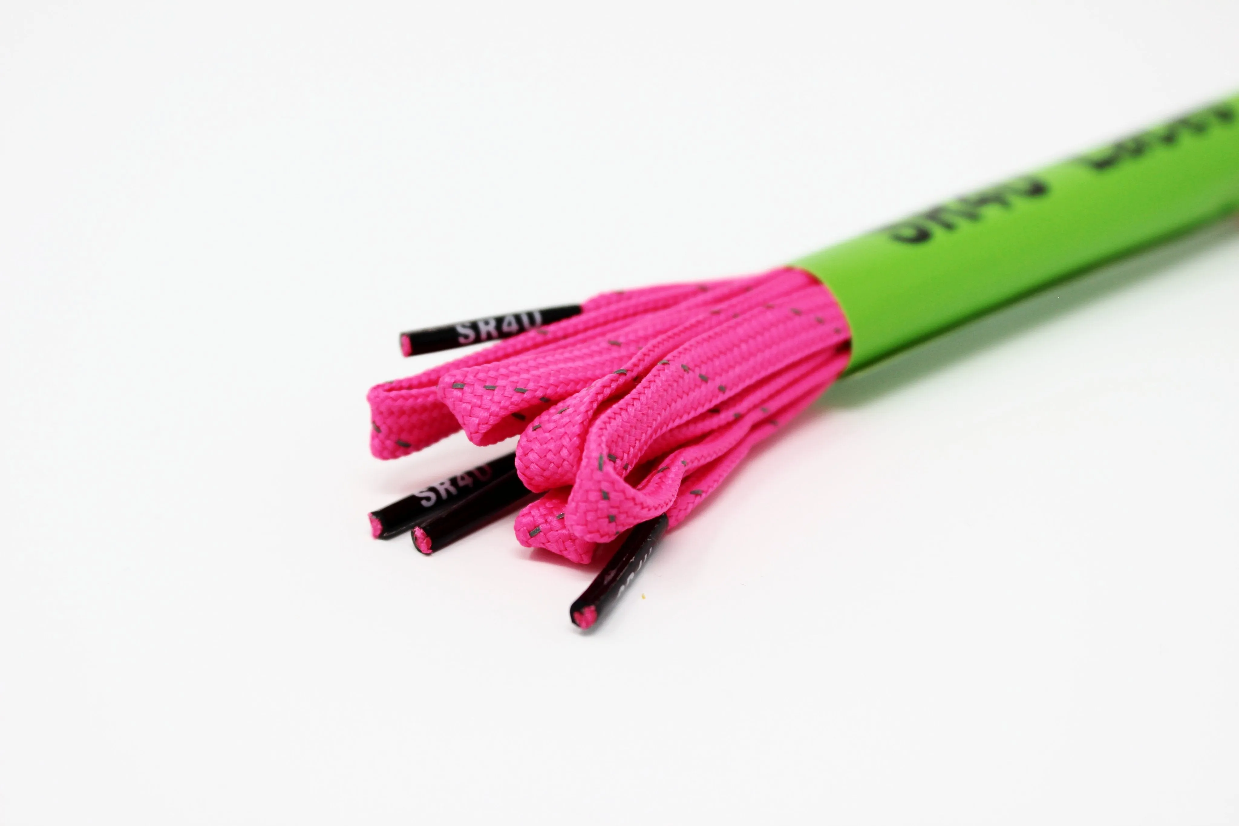 WIDE SR4U Laces Neon Pink Reflective