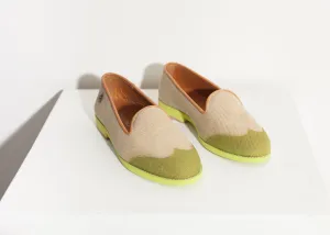 Wingtip Loafer in Lime - Less Choice