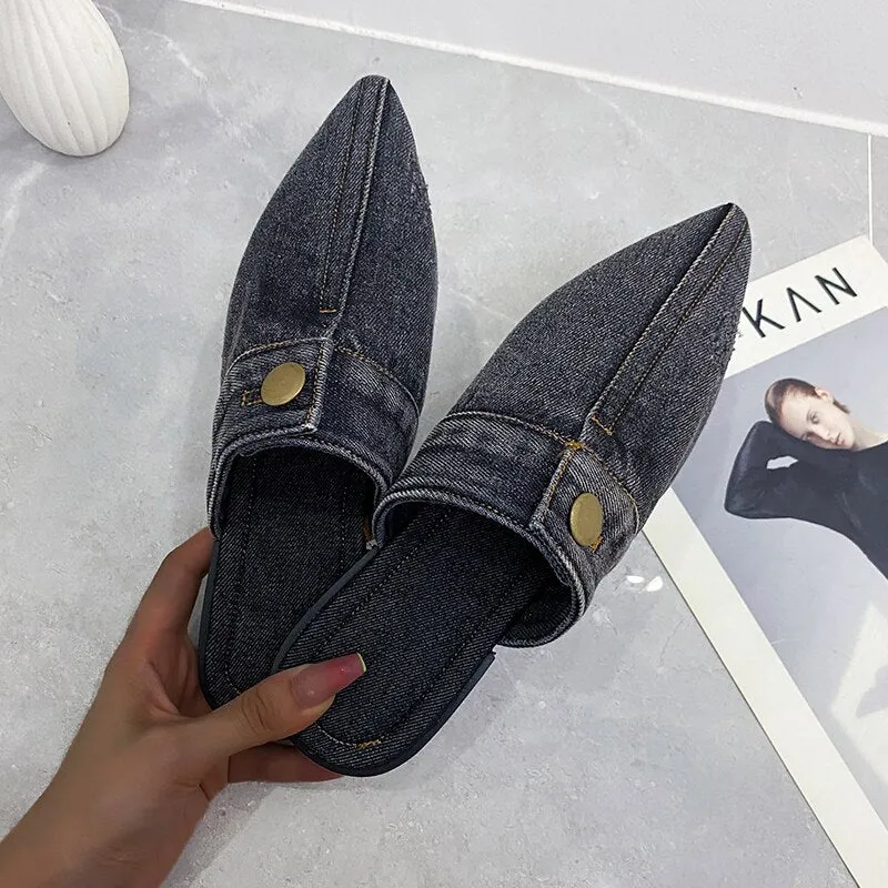 Women Denim Slippers