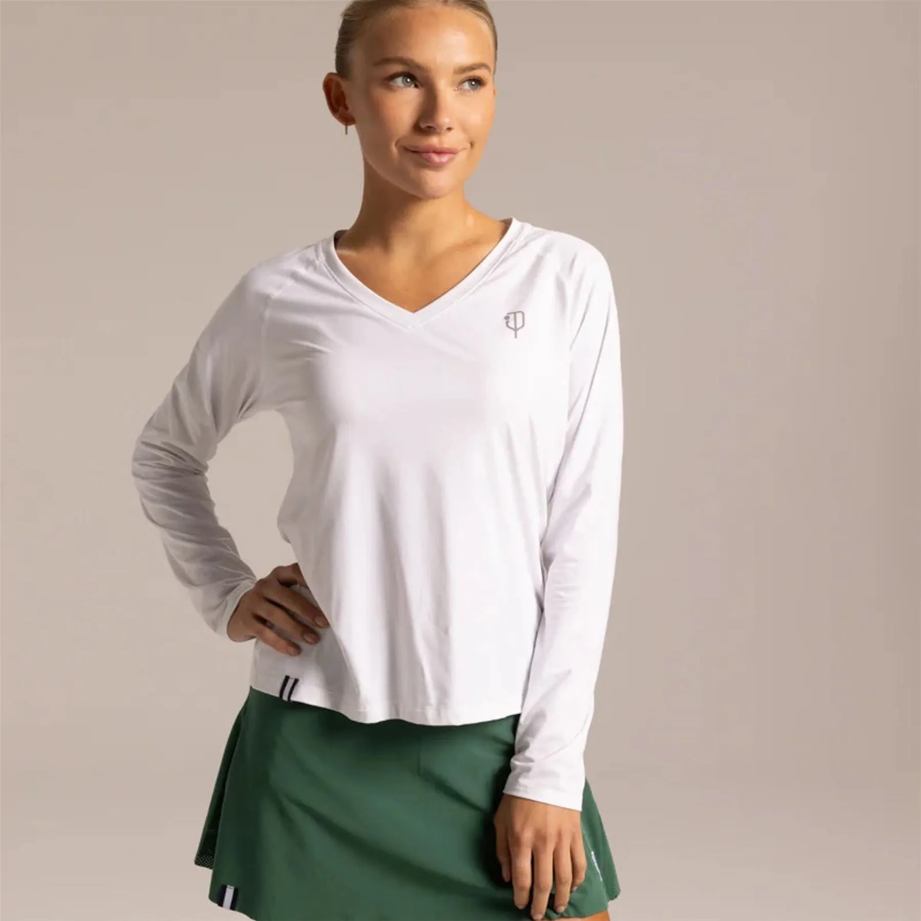 Womens 5.0 LS Tee Clubhouse White - 2024