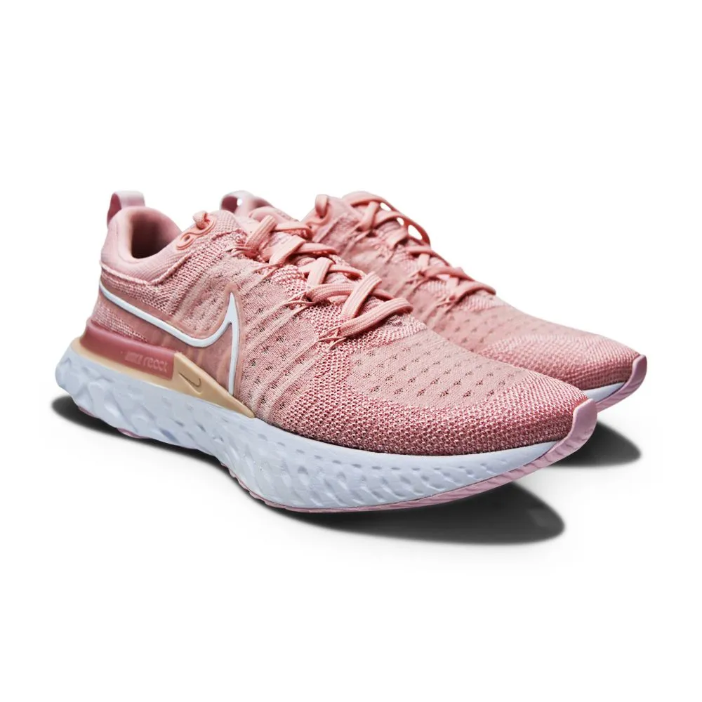 Womens Nike React Infinity Run FK 2 - CT2423 600 - Pink Glaze White Foam Pink